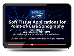 Soft Tissue Applications for Point-of-Care Sonography - Free Webinar